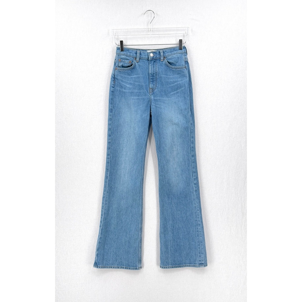 & OTHER STORIES High Rise Flare Jeans Women 26 Blue Denim Bootcut medium Wash